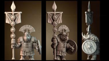 3D модель Носорог знаменосец (STL)