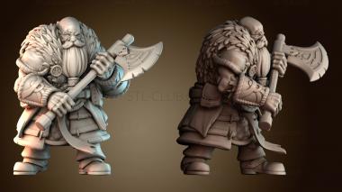 3D модель Гном воин (STL)