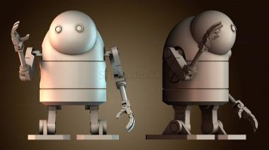 3D модель Дружелюбный робот персонаж (STL)