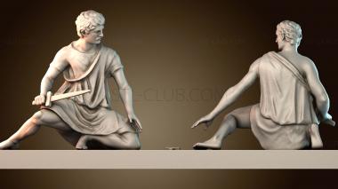 3D модель Группа воинов (STL)