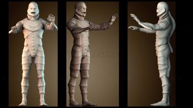 3D модель Монстр Черной Лагуны (STL)