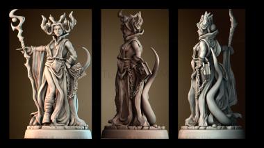 3D модель Адский колдун женского пола (STL)