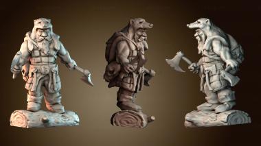 3D модель Гном Барсук (STL)