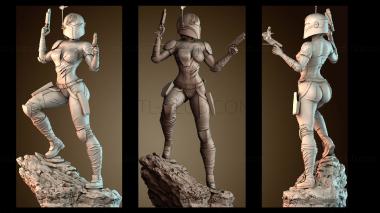 3D модель Стойка футуристического воина (STL)