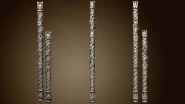 3D model Carved post (STL)