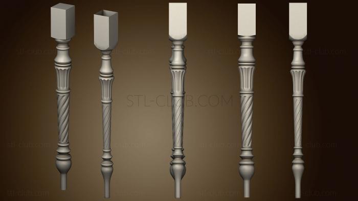 3D model Double balusters (STL)