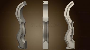 3D model Carved entrance post zs Zaragoza (STL)