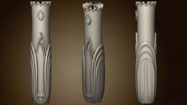 3D model Pillar with stamens (STL)