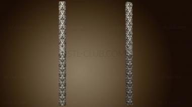 3D model Semi-column carved element (STL)