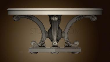 3D model Italian legged dining table (STL)