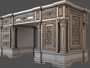 3D model Desk model, 3d stl, for cnc machine tool (STL)