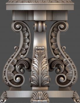 3D model Model of a carved table, 3d stl, for CNC (STL)