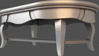 3D model 3d stl model of low table, file for cnc machine tool (STL)