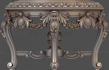 3D model 3d stl model of a baroque coffee table (STL)