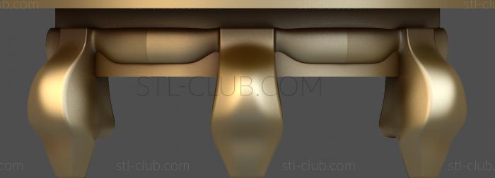 3d stl model of a coffee table