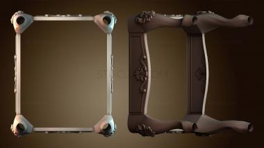 3D model Ornate Rectangular Frame Design (STL)