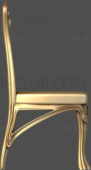 3D model 3d model of a high-backed chair in stl (STL)