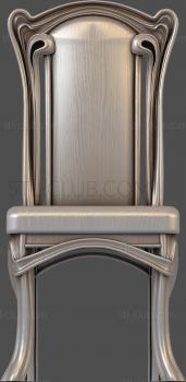 3D model 3d model of a high-backed chair in stl (STL)