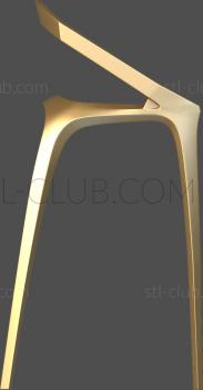 3D model 3d model of a bar stool for CNC manufacturing (STL)