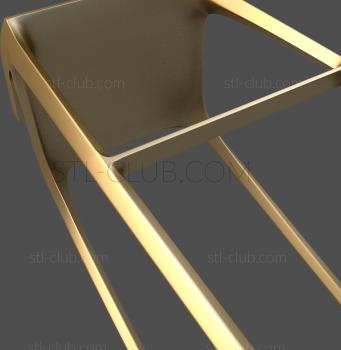 3D model 3d model of a bar stool for CNC manufacturing (STL)