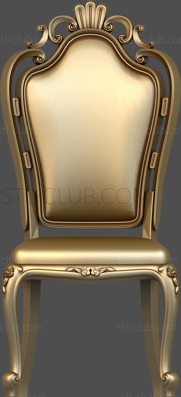 3d stl chair model, classic, provence