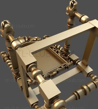 3D model 3d stl chair model, file for cnc machine tool (STL)