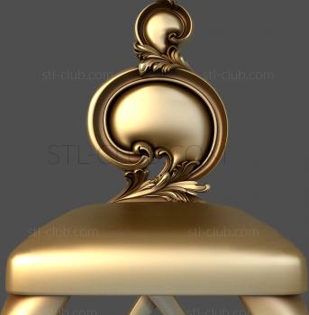 3D модель 3d stl модель стула, файл для чпу станка (STL)