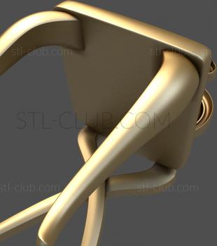 3D model 3d stl chair model, file for cnc machine tool (STL)