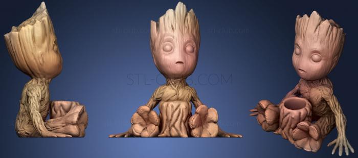 3D модель Чашка для Пня Baby Groot (STL)