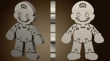 3D модель Сочлененный Mario v2 (STL)