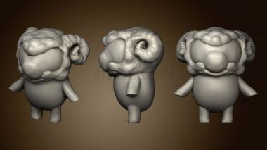 3D модель Хитсудзин - Талисман Дворецкого-Овцы 2 (STL)