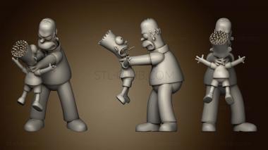 3D модель Homer and bart (STL)