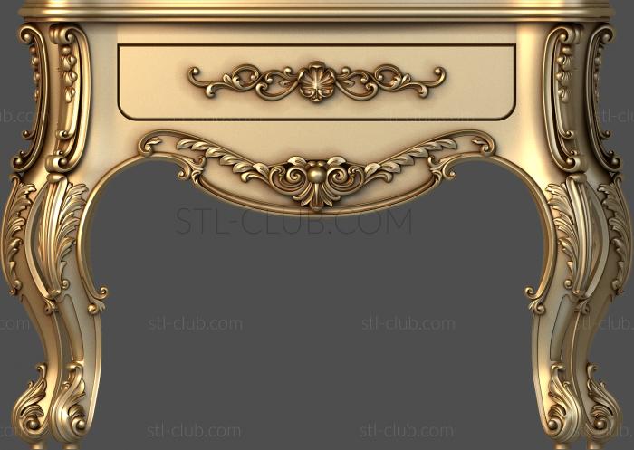 3d stl model of a bedside table