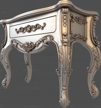 3D model 3d stl model of a bedside table (STL)