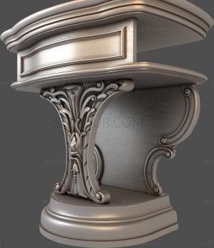 3D модель 3d stl модель тумбы, для ЧПУ (STL)