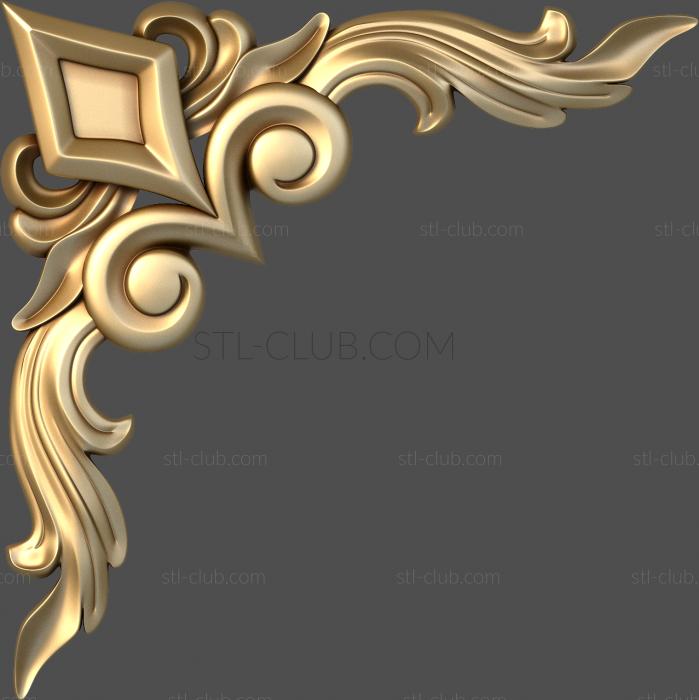 3D model Rhombus with acanthus (STL)