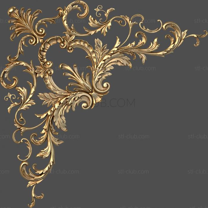 3D model Acanthus tracery (STL)