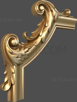 3D model Oak branches (STL)