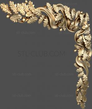 3D model Oak wreath (STL)