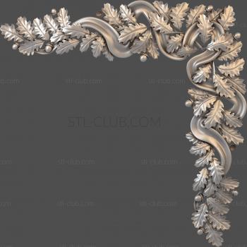 3D model Oak wreath (STL)