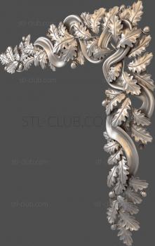 3D model Oak wreath (STL)