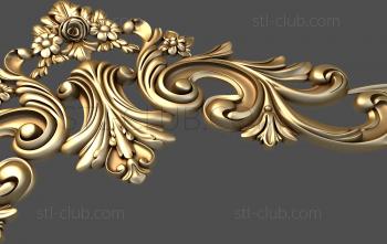 3D model Periwinkle and acanthus (STL)