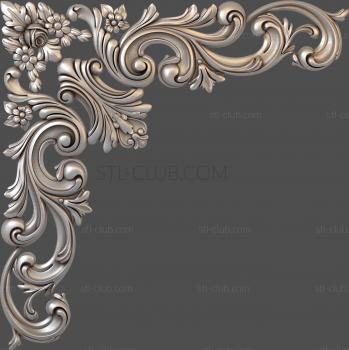 3D model Periwinkle and acanthus (STL)