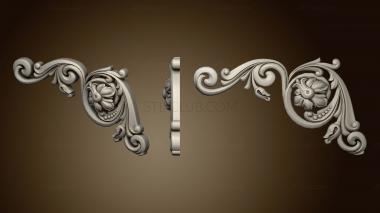 3D model Corner carved decor (STL)