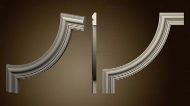 3D model Mouldings profile Corner (STL)