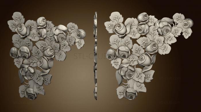 Угловые элементы Угловой декор розы