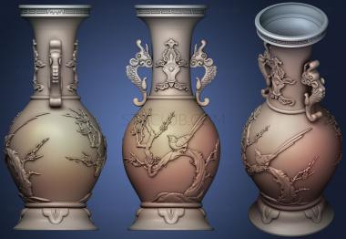 3D model Repair Of Chinese Fish Bird Vase (STL)