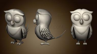 3D model Cartoon Owl Animated (STL)