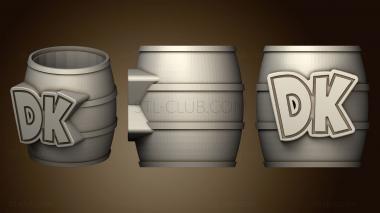 3D модель Держатель для Карандашей Donkey Kong Barrel (STL)