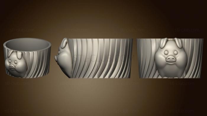 3D model Faja vaso cerdito (STL)